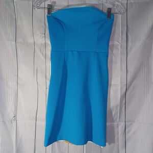 ZARA W&B collection bodycon strapless retro mini dress NWT